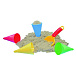 Набор для игры с песком: ложка и рожки для мороженого Gowi | Фото 2