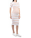 Облегающее платье для беременных в бело-розовую полоску  | Фото 2