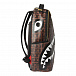 Коричневый рюкзак с принтом &quot;Акула&quot; SprayGround | Фото 2