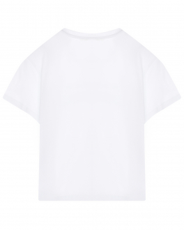Белая футболка с голубым лого Genny Белый, арт. GFTS007 JE95-BG004 B000 | Фото 2