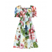Поплиновое платье с цветочным принтом Dolce&Gabbana | Фото 1