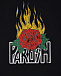 Черная футболка с вышитым логотипом Parosh | Фото 4