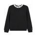 Черный свитшот с лого на горловине Calvin Klein | Фото 1