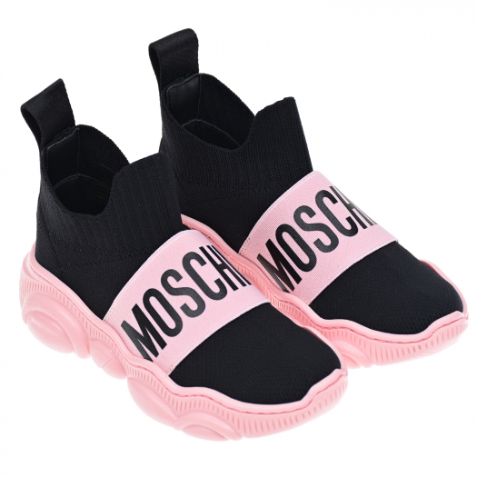 Кроссовки-носки с перемычкой Moschino | Фото 1