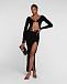 Черная юбка с глубоким разрезом Roberto Cavalli | Фото 2