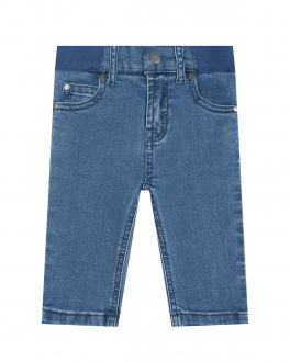 Синие джинсы с поясом на резинке Stella McCartney Синий, арт. 8Q6TQ0 Z0153 619 | Фото 1