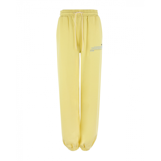 Желтые спортивные брюки MSGM | Фото 1