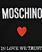 Футболка с принтом &quot;In love we trust&quot; Moschino | Фото 3