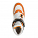 Высокие кеды с лого, оранжевые Morelli | Фото 4