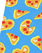 Голубые носки с принтом &quot;пицца&quot; Happy Socks | Фото 2