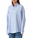 Рубашка в бело-голубую полоску Forte dei Marmi Couture | Фото 5