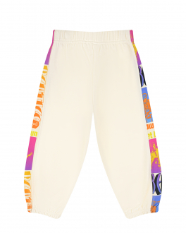 Спортивные брюки с разноцветными лампасами Stella McCartney Мультиколор, арт. 8Q6BZ0 Z0499 105 | Фото 2
