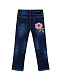 Slim fit джинсы с бахромой Monnalisa | Фото 2