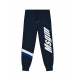 Спортивные брюки с бело-синими полосками MSGM | Фото 1