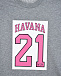 Серая футболка с принтом &quot;Havana 21&quot; No. 21 | Фото 3