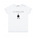 Белая футболка с серебристым логотипом Moncler | Фото 1