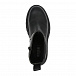 Черные ботинки челси с белым лого MSGM | Фото 4