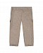 Бежевые брюки с карманами карго IL Gufo | Фото 2
