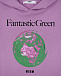 Лиловая толстовка-худи с принтом &quot;Fantastic Green&quot; MSGM | Фото 3