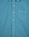 Голубая рубашка из вельвета IL Gufo | Фото 3