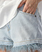 Джинсовые шорты с отделкой из перьев TWINSET | Фото 7