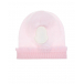Розовая шапка с рюшей Moncler | Фото 1
