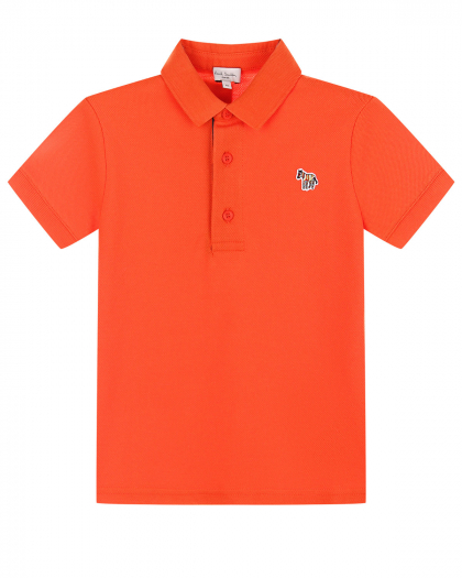 Оранжевая футболка-поло  | Фото 1
