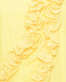 Платье с рюшами, желтое Miss Blumarine | Фото 3