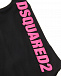 Черный купалник с розовым логотипом Dsquared2 | Фото 3