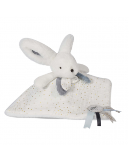 Мягкая игрушка &quot;Кролик Happy Glossy&quot;, голубой Doudou et Compagnie 22 , арт. DC3742 | Фото 1