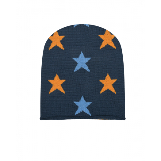 Темно-синяя шапка с декором &quot;звезды&quot; Catya | Фото 1