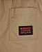 Бежевые шорты с поясом в полоску Burberry | Фото 4