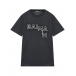 Темно-серая футболка с крупным лого Balmain | Фото 1