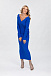 Трикотажное платье миди синего цвета Pietro Brunelli | Фото 6
