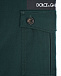 Зеленые брюки из габардина Dolce&Gabbana | Фото 3