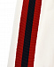 Белые брюки с красными лампасами GUCCI | Фото 3