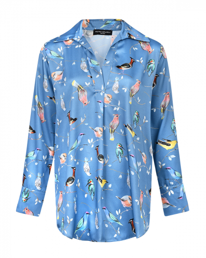 Блуза с принтом &quot;птицы&quot; Pietro Brunelli | Фото 1
