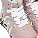 Розовые кроссовки с серебристым логотипом will be Premiata | Фото 7