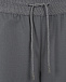 Широкие шерстяные брюки темно-серого цвета Panicale | Фото 7