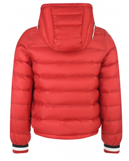 Красная стеганая куртка с капюшоном Moncler Красный, арт. 1A00069 C0011 455 | Фото 2