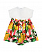 Платье с принтом &quot;фрукты&quot; на юбке Dolce&Gabbana | Фото 2