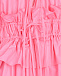 Розовое приталенное платье с рюшами MSGM | Фото 9