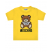 Желтая футболка с принтом &quot;медвежонок&quot; Moschino | Фото 1