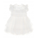 Белое платье с рюшами и пайетками Aletta | Фото 1