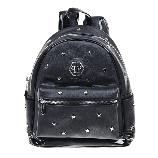 Черный рюкзак с заклепками, 27x30x13 см Philipp Plein | Фото 1