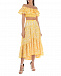 Белая юбка с желтым шитьем Charo Ruiz | Фото 4