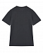 Темно-серая футболка с крупным лого Balmain | Фото 2