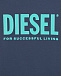 Темно-синяя футболка с голубым лого Diesel | Фото 3
