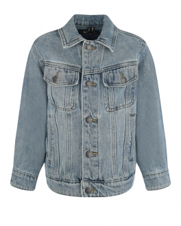 Голубая джинсовая куртка Heni Washed Denim Molo Голубой, арт. 5S22M302 1125 | Фото 1