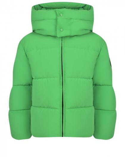 Стеганая куртка с капюшоном, зеленая Barrow | Фото 1